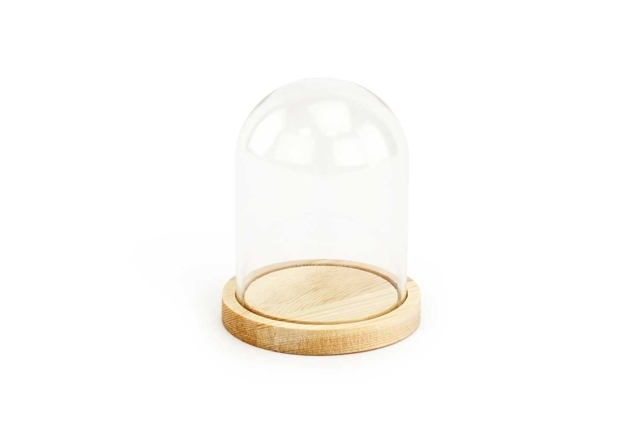Glass Bell with Base - 1 - Snow globe, Bell - 10doigts.com - Boules à neige et cloches à décorer - 10doigts.fr