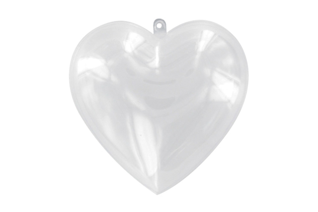 Transparent Plastic Hearts - 10 Pieces - 4 - Fillable Shapes - Plastic - 10doigts.com - Formes à garnir - Plastique - 10doigts.fr