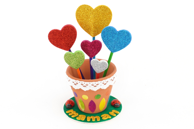 Soft Rubber Heart Stickers - 500 pcs - 2 - Heart Decorations - 10doigts.com - Décorations coeurs pour des créations pleines d'amour - 10doigts.fr