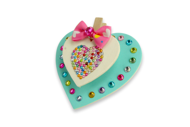 Rhinestone Hearts Stickers - 24 pcs - 8 - Sticker rhinestones - 10doigts.com - Strass autocollants - 10doigts.fr