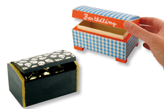 Small Wooden Box - 7 x 4 cm - 2 - Wooden Boxes - 10doigts.com - Boîtes en bois à décorer - 10doigts.fr