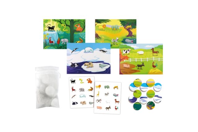 Lotto Game Set and Stickers - 2 - Sticker Box - 10doigts.com - Coffret d'activités avec des gommettes - 10doigts.fr