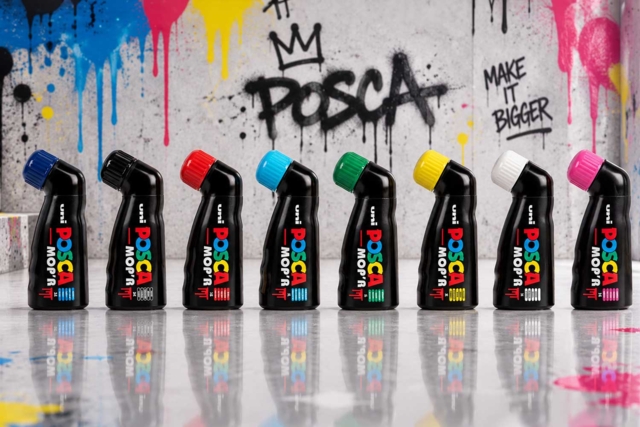 Cofre POSCA MOP'R 8 colores - Marqueurs POSCA : la référence mondiale de la peinture nomade - 10doigts.fr