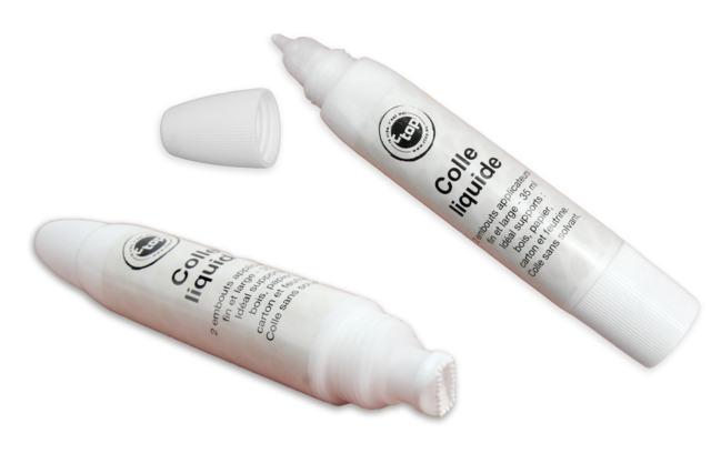 White Glue with Dual Applicator - Solvent-Free - 4 - School Glues - 10doigts.com - Colles scolaires : bâton, blanche, gel et colle forte - 10doigts.fr