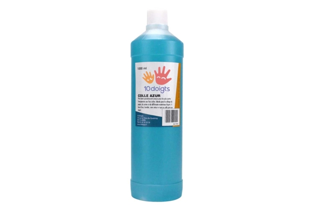 Blue Glue for Paper - Solvent-Free - 2 - School Glues - 10doigts.com - Colles scolaires : bâton, blanche, gel et colle forte - 10doigts.fr