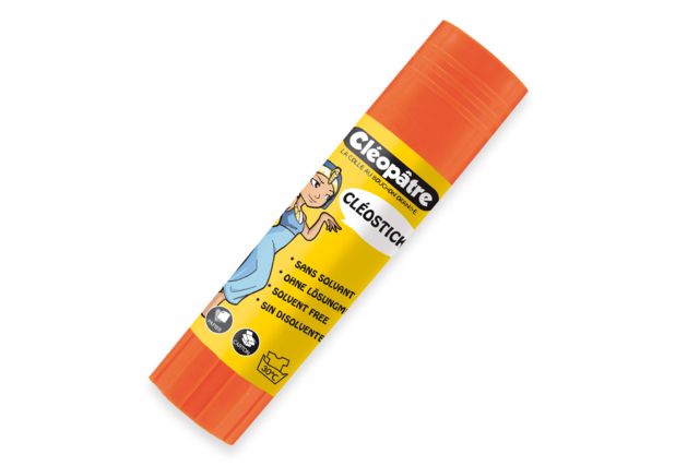Cléopâtre White Glue Stick - 1 - School Glues - 10doigts.com - Colles scolaires : bâton, blanche, gel et colle forte - 10doigts.fr