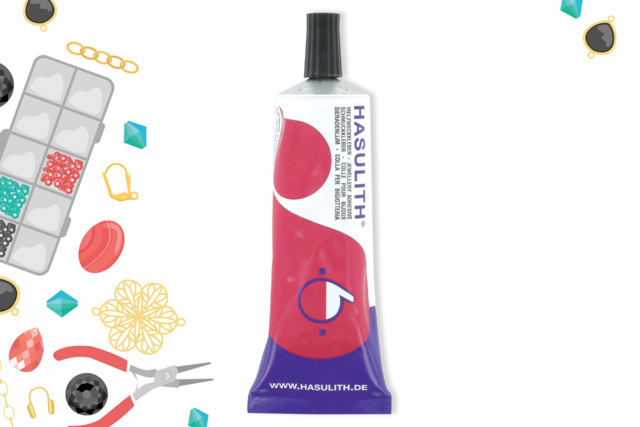 Hasulith Jewelry Glue - 30 ml - 1 - Strong Glues - 10doigts.com - Colles fortes - 10doigts.fr