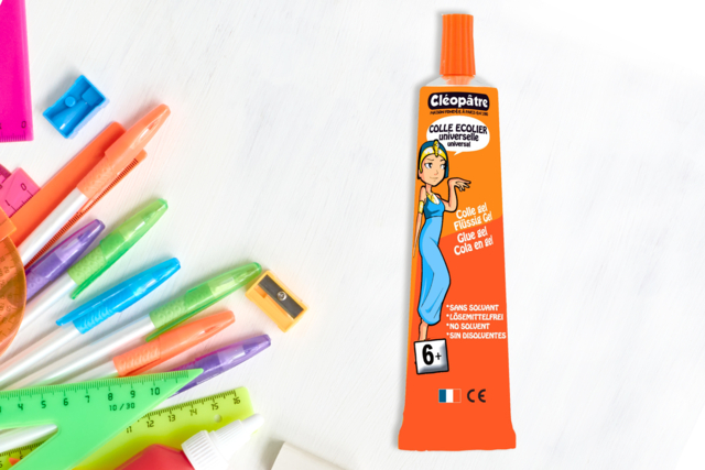 Cleopatre Gel Glue - Solvent-free - 5 - School Glues - 10doigts.com - Colles scolaires : bâton, blanche, gel et colle forte - 10doigts.fr