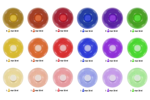 Dyes for Resins - 6 Colors - 1 - Resin - Molding and Casting - 10doigts.com - Résine - Modelage et moulage - 10doigts.fr