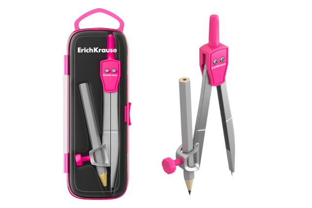 Compás de acero para la vuelta al cole - Accessoires de dessin : les outils indispensables des jeunes artistes - 10doigts.fr