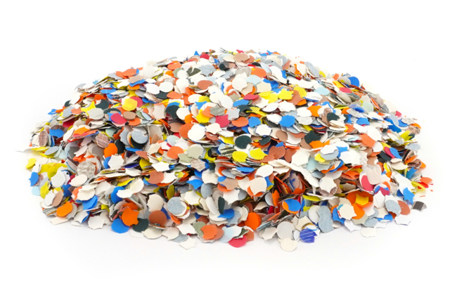 Multicolored Confetti - 300 g - 1 - Balloons, garlands, streamers - 10doigts.com - Ballons, guirlandes, serpentins - 10doigts.fr