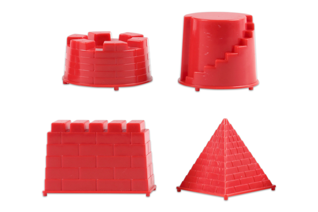 Sandcastle Molds - 1 - Modeling Sand - Molding and Casting - 10doigts.com - Sable à modeler - Modelage et moulage - 10doigts.fr