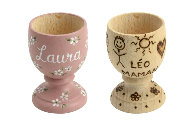 Wooden Egg Cup - 3 - Wooden Objects for the Kitchen - 10doigts.com - Objets en bois à décorer pour la cuisine - 10doigts.fr
