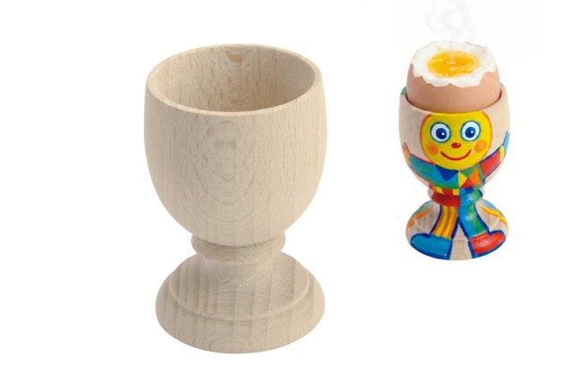 Wooden Egg Cup - 1 - Wooden Objects for the Kitchen - 10doigts.com - Objets en bois à décorer pour la cuisine - 10doigts.fr