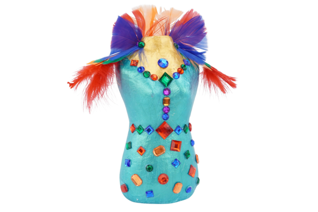 Paper Mâché Bust - 2 - Cardboard Decorations - 10doigts.com - Décors en carton - 10doigts.fr