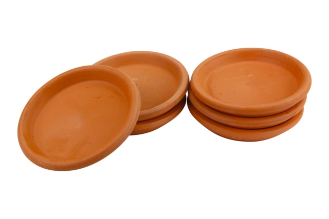 Terracotta Bowls 10 cm - 6 Pieces - 3 - Decorative Ceramic Supports - 10doigts.com - Supports en céramique à décorer - 10doigts.fr