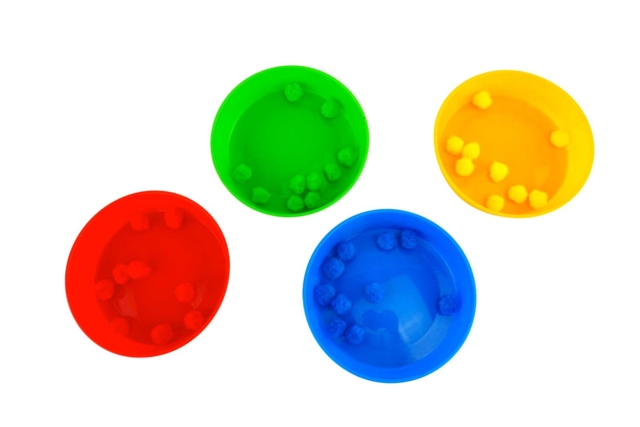 Plastic Bowls, Assorted 10 Colors - 2 - Palettes and Storage - 10doigts.com - Palettes et rangements - 10doigts.fr