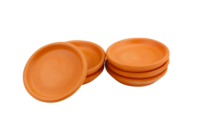 Clay Bowls 6.5 cm - 6 Pieces - 1 - Decorative Ceramic Supports - 10doigts.com - Supports en céramique à décorer - 10doigts.fr