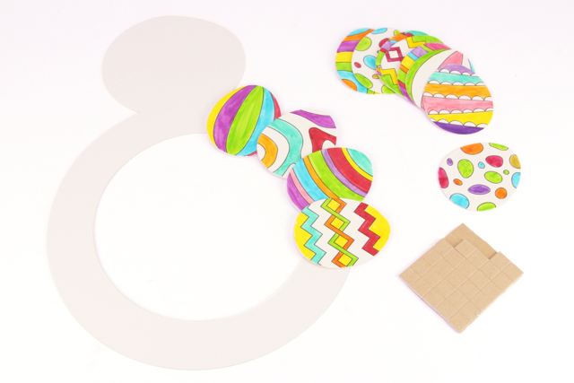 corona de papel - Kits créatifs Pâques - 10doigts.fr