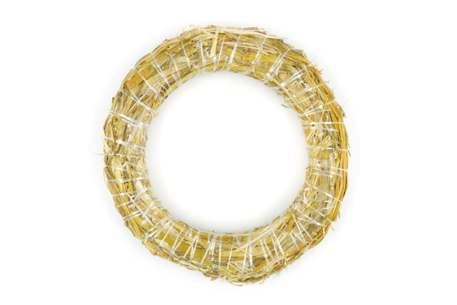 corona de paja 20 cm - Couronnes de Noël - 10doigts.fr