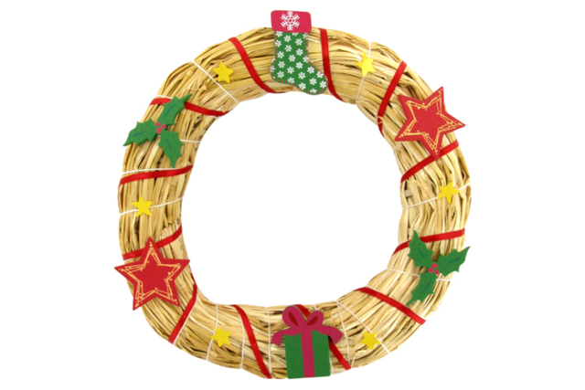Decorated Wooden Christmas Shapes - 8 Pieces - 5 - Painted Wooden Decor - 10doigts.com - Déco en bois peint - 10doigts.fr