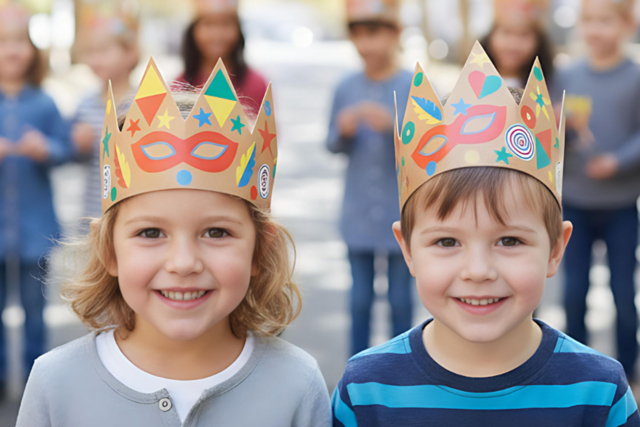 coronas infantiles para carnaval - Kits créatifs Carnaval - Activités manuelles et de bricolage pour Carnaval - 10doigts.fr