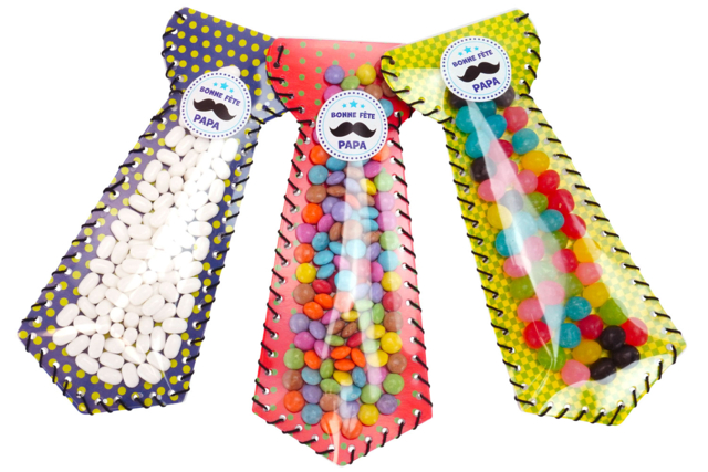 Tie Candy Pouch Kit - 6 Pieces - 3 - Father's Day Activity Kits - 10doigts.com - Kits créatifs Fête des Pères : des coffrets tout-en-un pour papa - 10doigts.fr