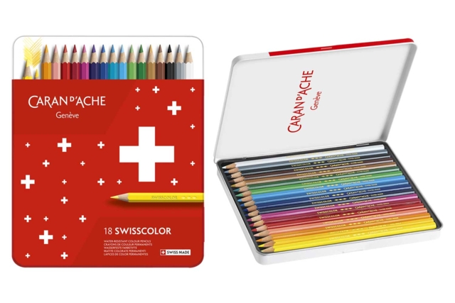 Lapices de colores Swisscolor - 18 colores - Crayons de couleurs Beaux-Arts - 10doigts.fr