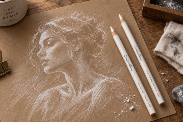 Pasteles Blancos - Pastels Beaux Arts - 10doigts.fr