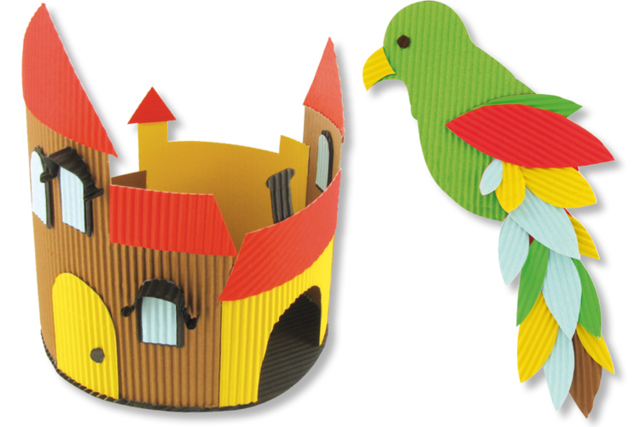creaciones en cartón ondulado - Carton ondulé - 10doigts.fr