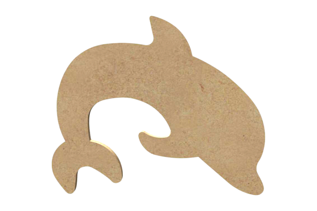 Wooden Dolphin to Decorate - 1 - Wooden Animals - 10doigts.com - Animaux en bois à décorer - 10doigts.fr