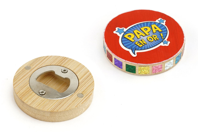 Magnetic Wooden Bottle Opener - 1 - Wooden Objects for the Kitchen - 10doigts.com - Objets en bois à décorer pour la cuisine - 10doigts.fr
