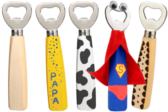 Wooden Bottle Opener - 1 - Wooden Objects for the Kitchen - 10doigts.com - Objets en bois à décorer pour la cuisine - 10doigts.fr