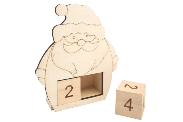 Wooden Christmas Advent Calendar - 2 - Advent Calendars - 10doigts.com - Calendriers de l'Avent à décorer - 10doigts.fr