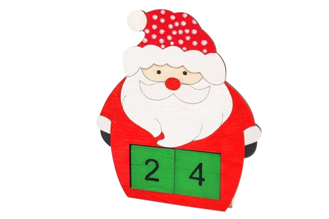 Wooden Christmas Advent Calendar - 3 - Advent Calendars - 10doigts.com - Calendriers de l'Avent à décorer - 10doigts.fr