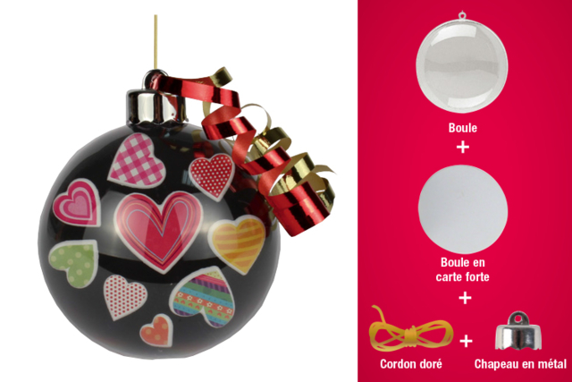 3-in-1 Balls, Transparent Plastic - 10 Pieces - 16 - DIY Christmas Ornaments - 10doigts.com - Boules de Noël DIY - 10doigts.fr