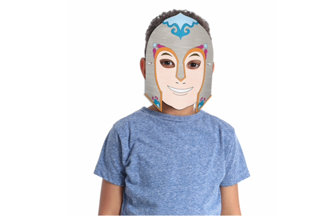 Coloring Masks Knights - 4 Designs - 2 - Creative Masks for Kids - 10doigts.com - Masques créatifs enfants - 10doigts.fr