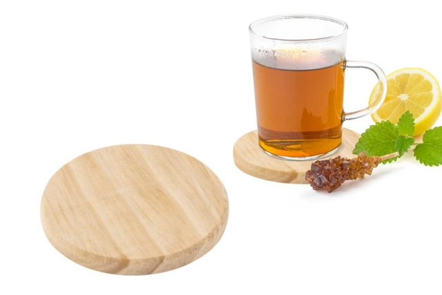 Round Wooden Coaster - 1 - Wooden Objects for the Kitchen - 10doigts.com - Objets en bois à décorer pour la cuisine - 10doigts.fr