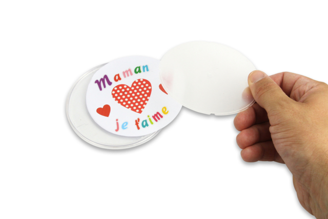 Customizable Coasters - 6 Pieces - 3 - Transparent Plastic - 10doigts.com - Plastique Transparent - 10doigts.fr