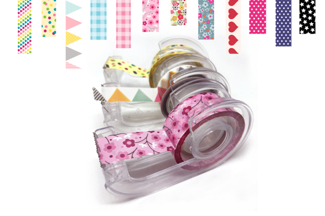 Adhesive Tapes - Various Patterns - 1 - Colored Adhesives and Masking Tape - 10doigts.com - Adhésifs colorés et Masking tape - 10doigts.fr