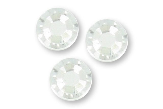 Round Adhesive Gems, Crystal - 72 pcs - 2 - Rhinestones - 10doigts.com - Strass : apportez de l'éclat à toutes vos créations - 10doigts.fr
