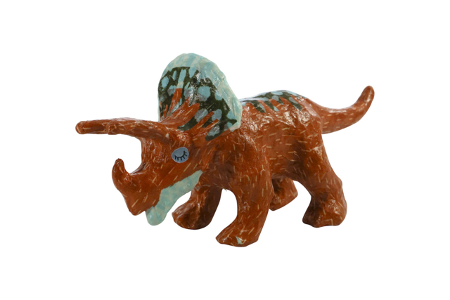 Papier Mâché Triceratops - 4 - Cardboard Animals - 10doigts.com - Animaux en carton - 10doigts.fr