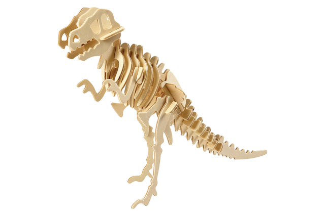 3D Natural Wood Dinosaur to Assemble - 1 - Wood Models - 10doigts.com - Maquettes en bois - 10doigts.fr