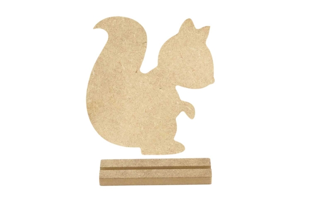 Wooden Squirrel + Base - 2 - Wooden Animals - 10doigts.com - Animaux en bois à décorer - 10doigts.fr