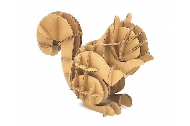 Squirrel to Assemble - 1 - Cardboard Models - 10doigts.com - Maquettes en carton - 10doigts.fr