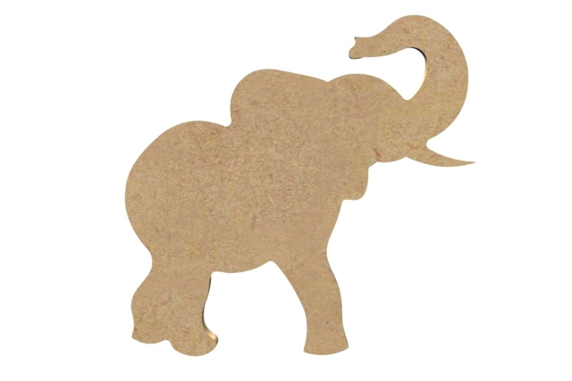 Wooden Elephant to Decorate - 1 - Wooden Animals - 10doigts.com - Animaux en bois à décorer - 10doigts.fr