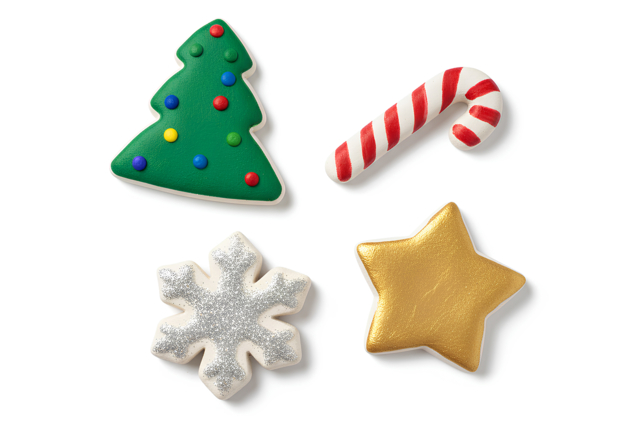 Plastic Christmas Cookie Cutters - 9 Pieces - 2 - Creative Cookie Cutters for Kids - 10doigts.com - Emporte-pièces créatifs pour enfants - 10doigts.fr
