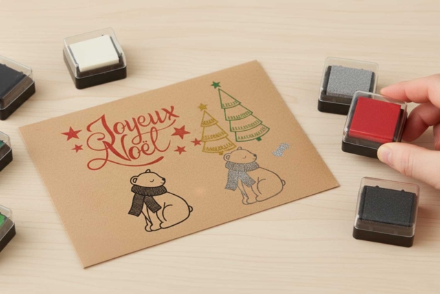 Christmas Ink Pads - 6 Colors - 2 - Ink Pads - 10doigts.com - Encreurs : une palette infinie de couleurs et de formats - 10doigts.fr