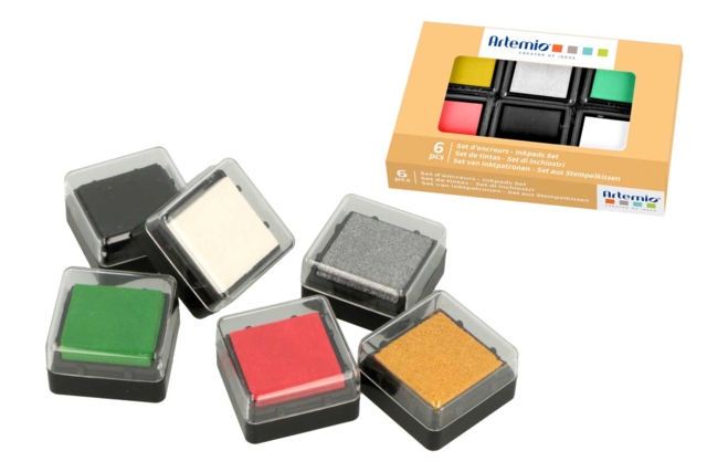 Christmas Ink Pads - 6 Colors - 1 - Ink Pads - 10doigts.com - Encreurs : une palette infinie de couleurs et de formats - 10doigts.fr
