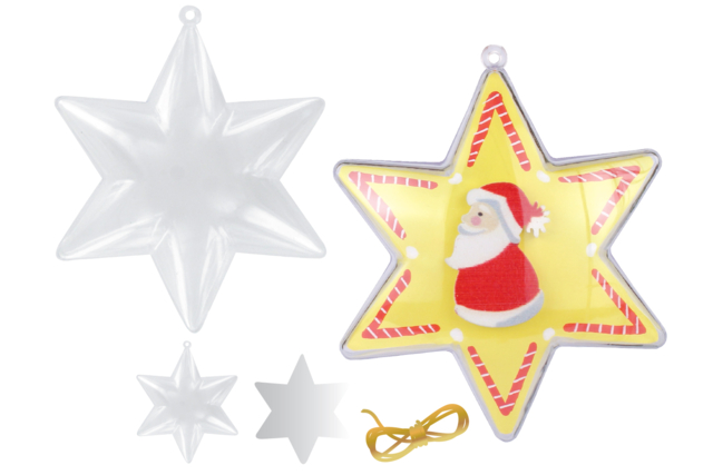 Transparent Plastic Stars - 10 Pieces - 1 - Transparent Plastic - 10doigts.com - Plastique Transparent - 10doigts.fr